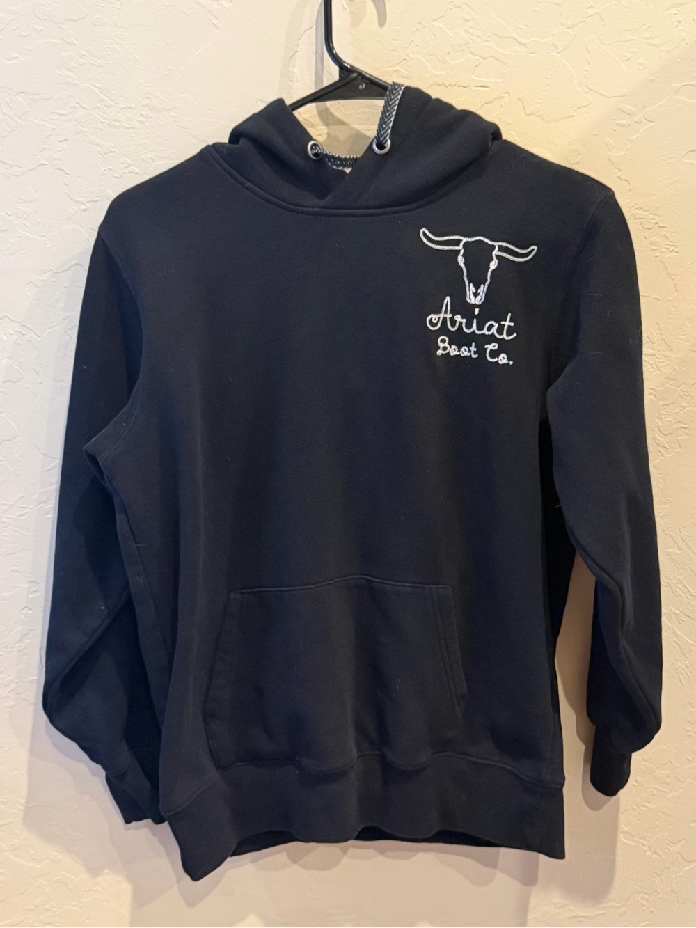Ariat Boot Co. Black Hoodie Ariat Women's Steer Stitch Size Small